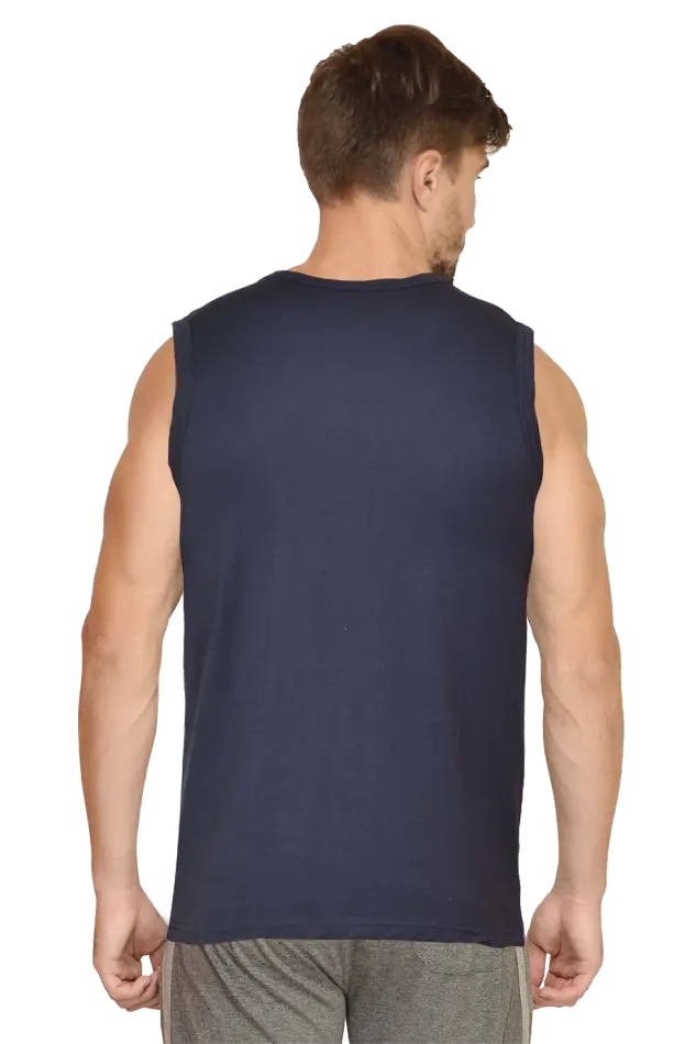 Hanuman Strong Round Neck Sleeveless T-Shirts for Men Vastrdhamm
