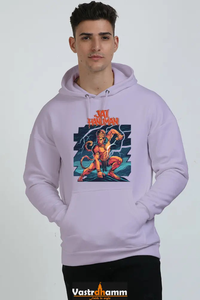 Hanuman Valor Unleashed Oversized Hooded Sweatshirt T-Shirts for Men Vastrdhamm