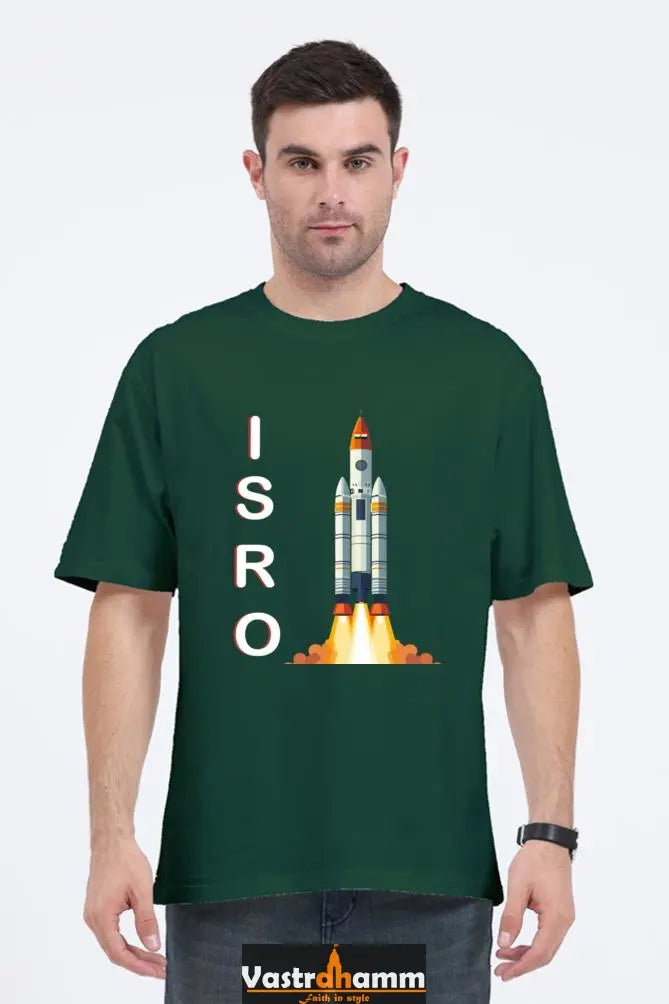 ISRO Space Explorer Oversized Classic T-Shirts for Men Vastrdhamm