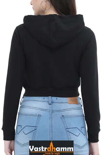 InquilabCrop Hoodies for Women Vastrdhamm