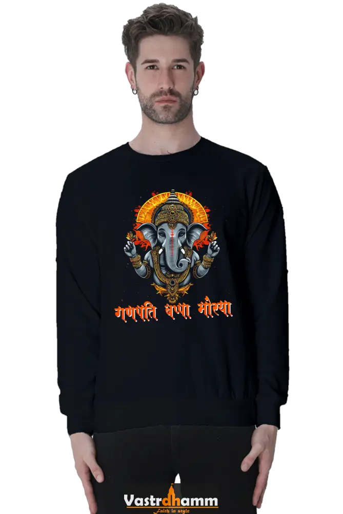 Jai Ganesha Blessings Sweatshirt T-Shirts for Men Vastrdhamm