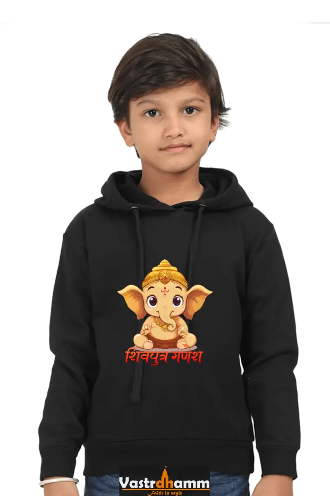 Jai Ganesha Glory Hoodie Sweatshirt T-Shirts for Boy Vastrdhamm