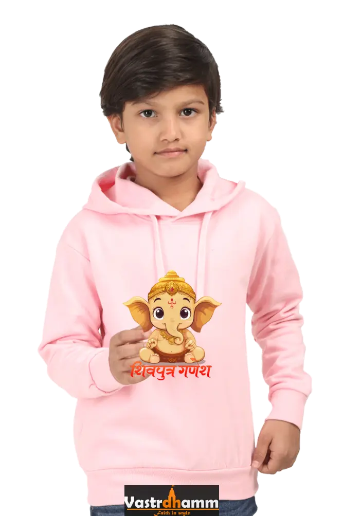 Jai Ganesha Glory Hoodie Sweatshirt T-Shirts for Boy Vastrdhamm
