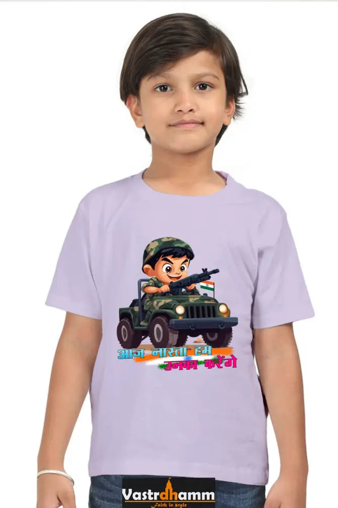 Little Republic Hero Round Neck Half Sleeve Classic T-Shirts for Boys Vastrdhamm