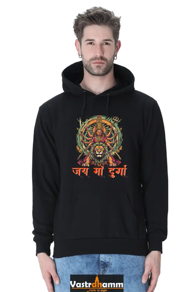 Maa Durga Victory Hoodie Sweatshirt T-Shirts for Men Vastrdhamm