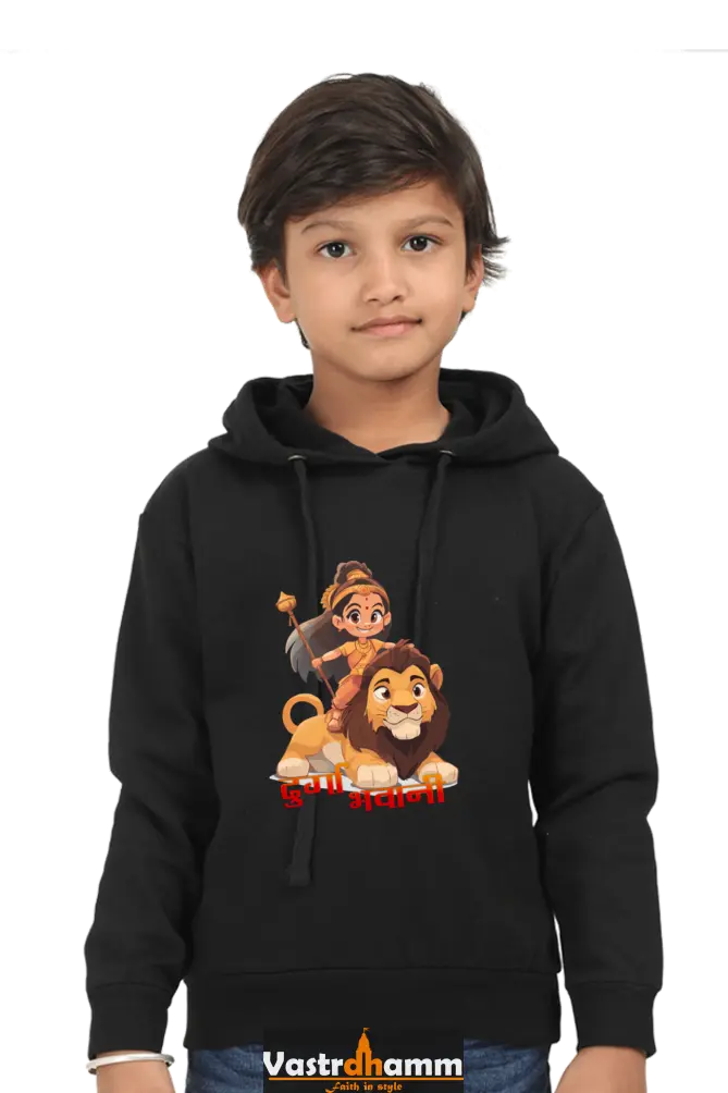Maa Durga Warrior Hoodie Sweatshirt T-Shirts for Boy Vastrdhamm