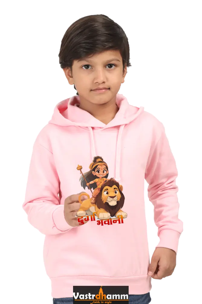 Maa Durga Warrior Hoodie Sweatshirt T-Shirts for Boy Vastrdhamm