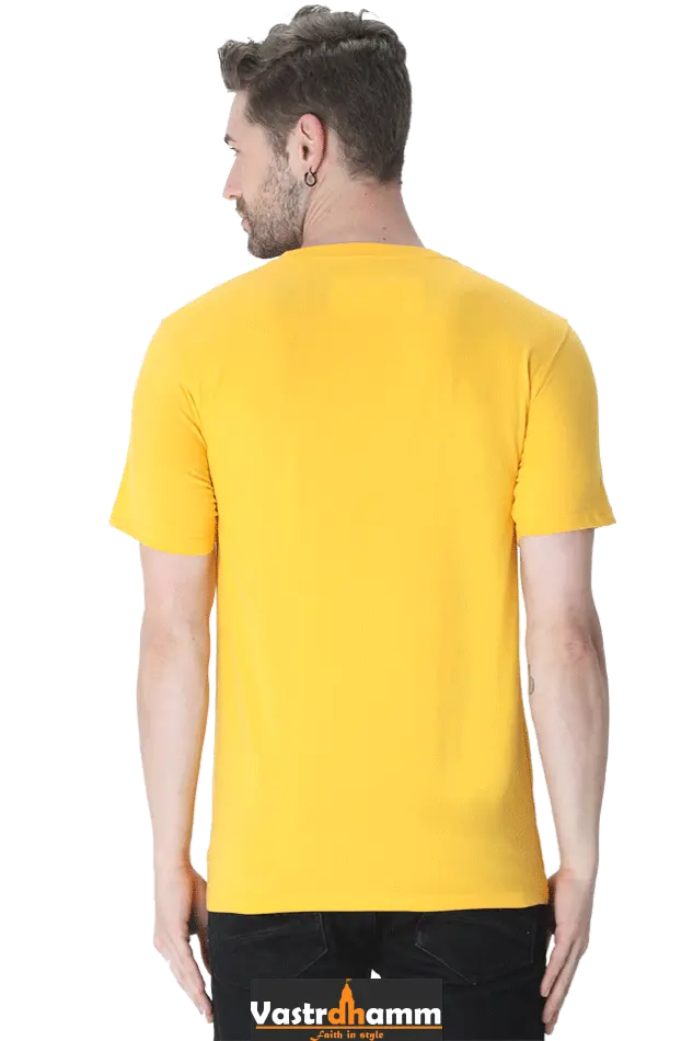 Maa Durga Warrior Round Neck Half Sleeve Classic T-Shirts for Men Vastrdhamm