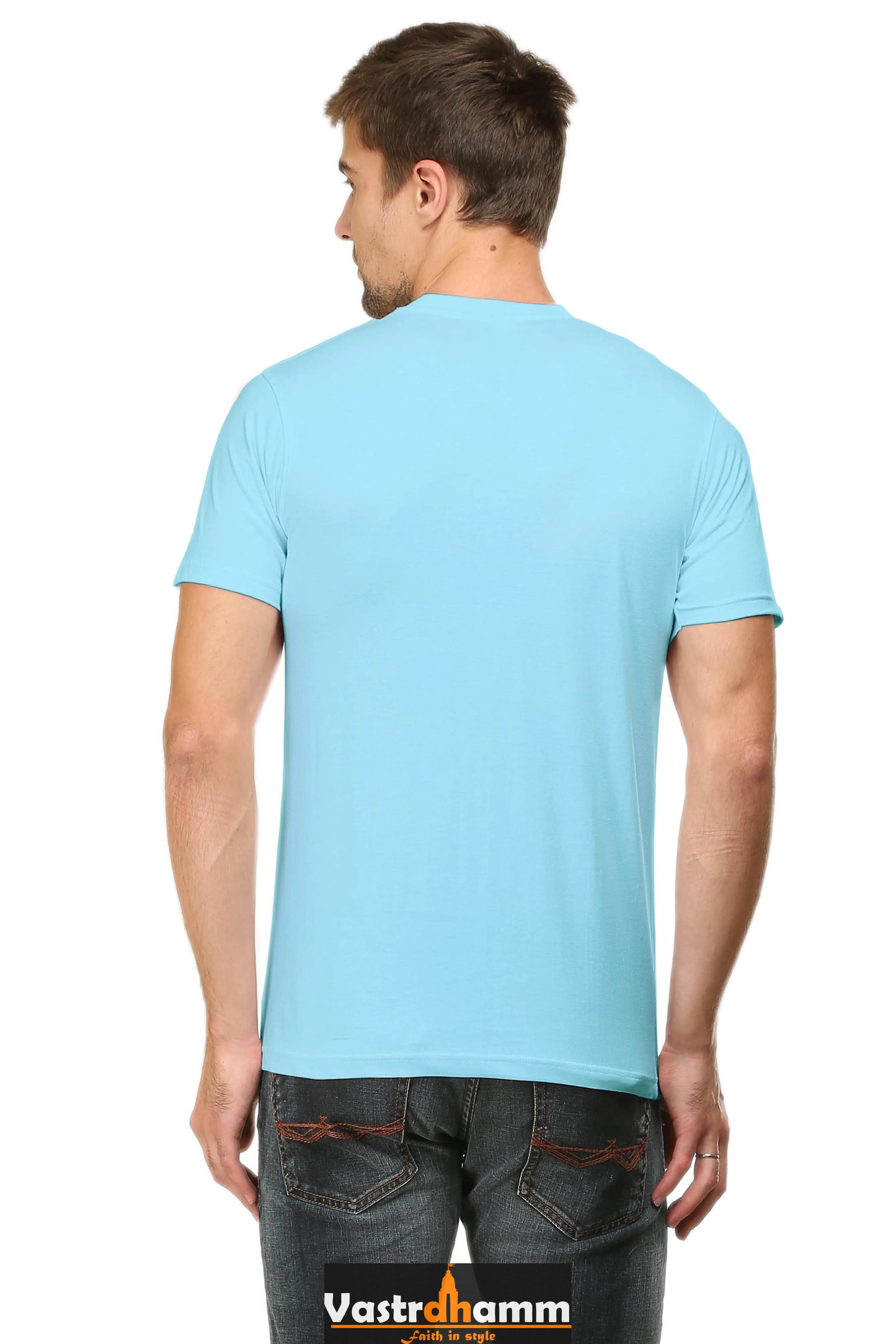 Maa Durga Warrior Round Neck Half Sleeve Classic T-Shirts for Men Vastrdhamm