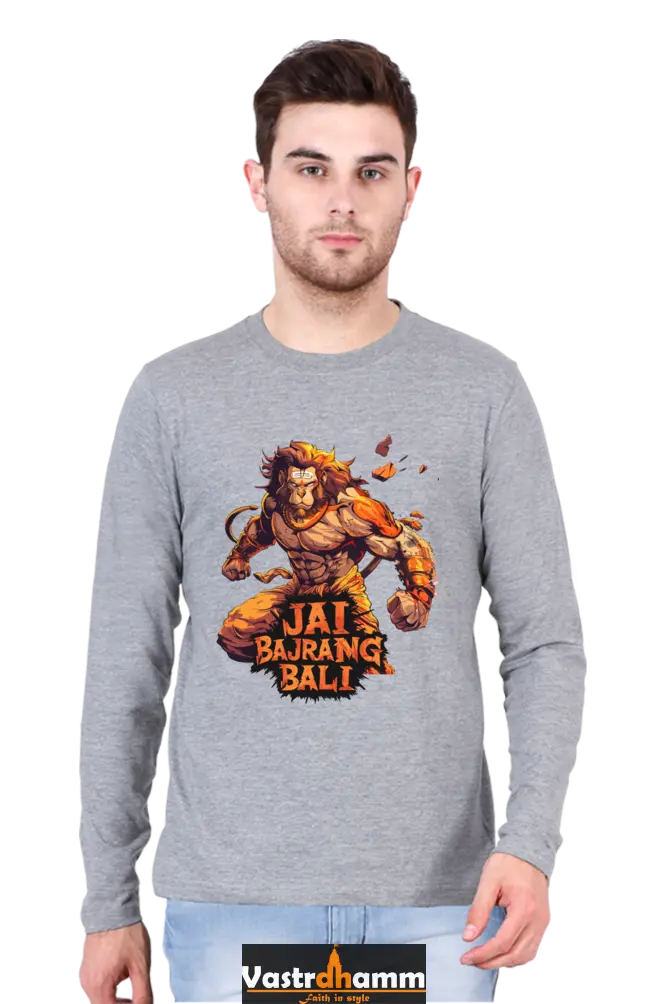 Majestic Hanuman Ji Round Neck Full Sleeve Vastrdhamm