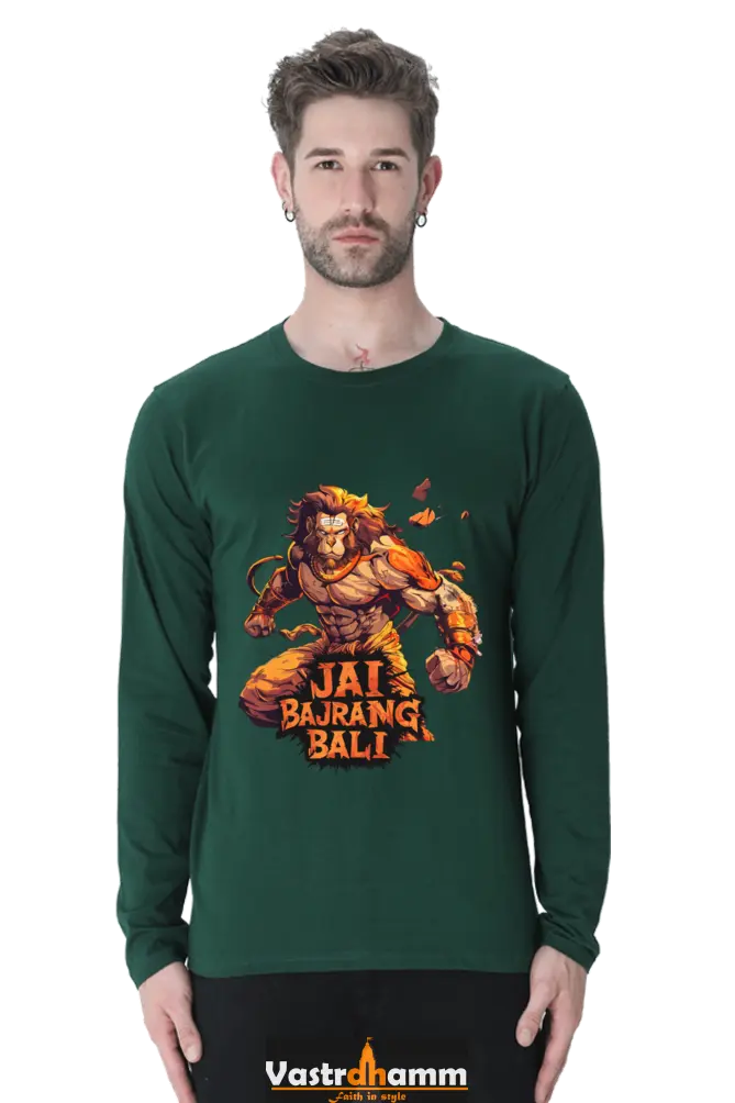 Majestic Hanuman Ji Round Neck Full Sleeve Vastrdhamm