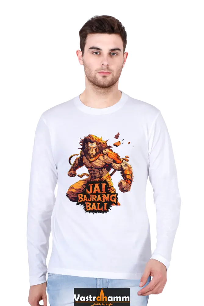 Majestic Hanuman Ji Round Neck Full Sleeve Vastrdhamm