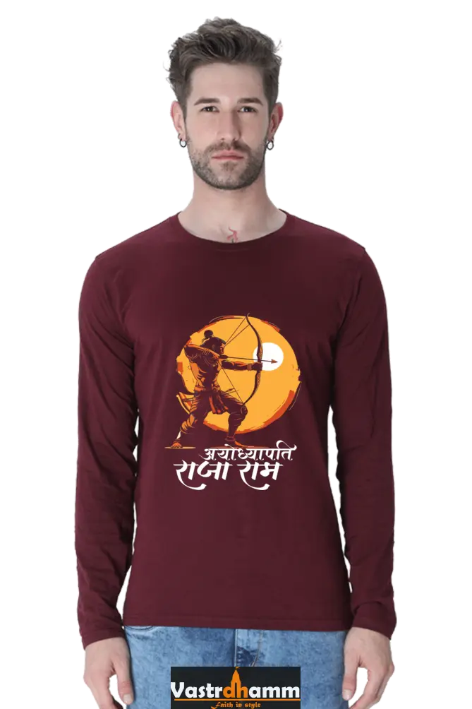 Majestic Ram JiRound Neck Full Sleeve T-Shirt For Men Vastrdhamm