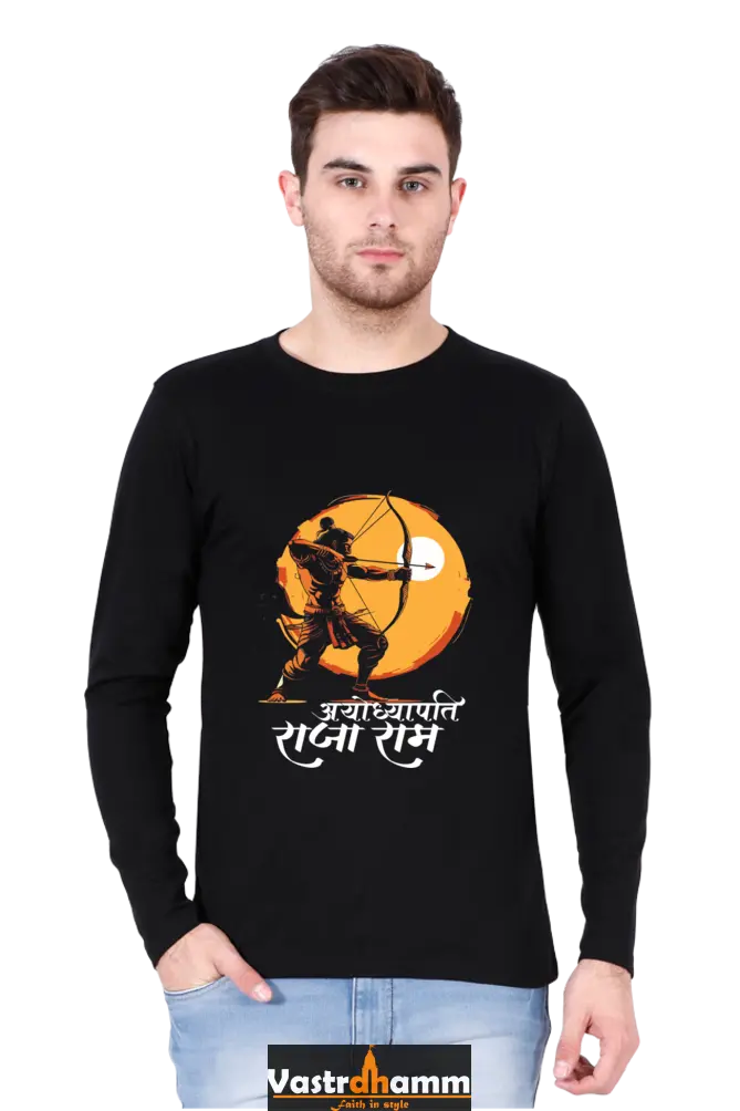 Majestic Ram JiRound Neck Full Sleeve T-Shirt For Men Vastrdhamm