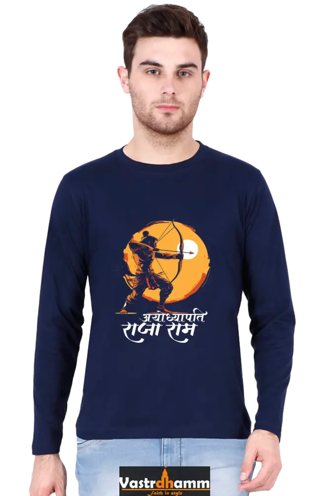 Majestic Ram JiRound Neck Full Sleeve T-Shirt For Men Vastrdhamm