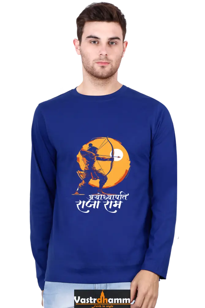 Majestic Ram JiRound Neck Full Sleeve T-Shirt For Men Vastrdhamm