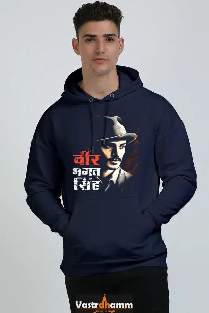 National Hero Oversized Hooded Sweatshirt T-Shirts for Men Vastrdhamm