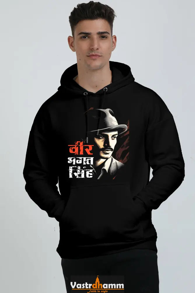 National Hero Oversized Hooded Sweatshirt T-Shirts for Men Vastrdhamm