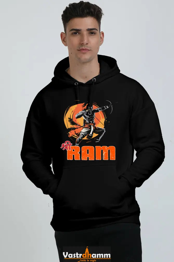 Ram Ji Ayodhya Pride Oversized Hooded Sweatshirt T-Shirts for Men Vastrdhamm