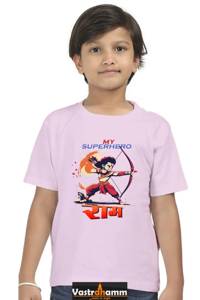 Ram Ji Devotion Round Neck Half Sleeve Classic T-Shirts for Boy Vastrdhamm