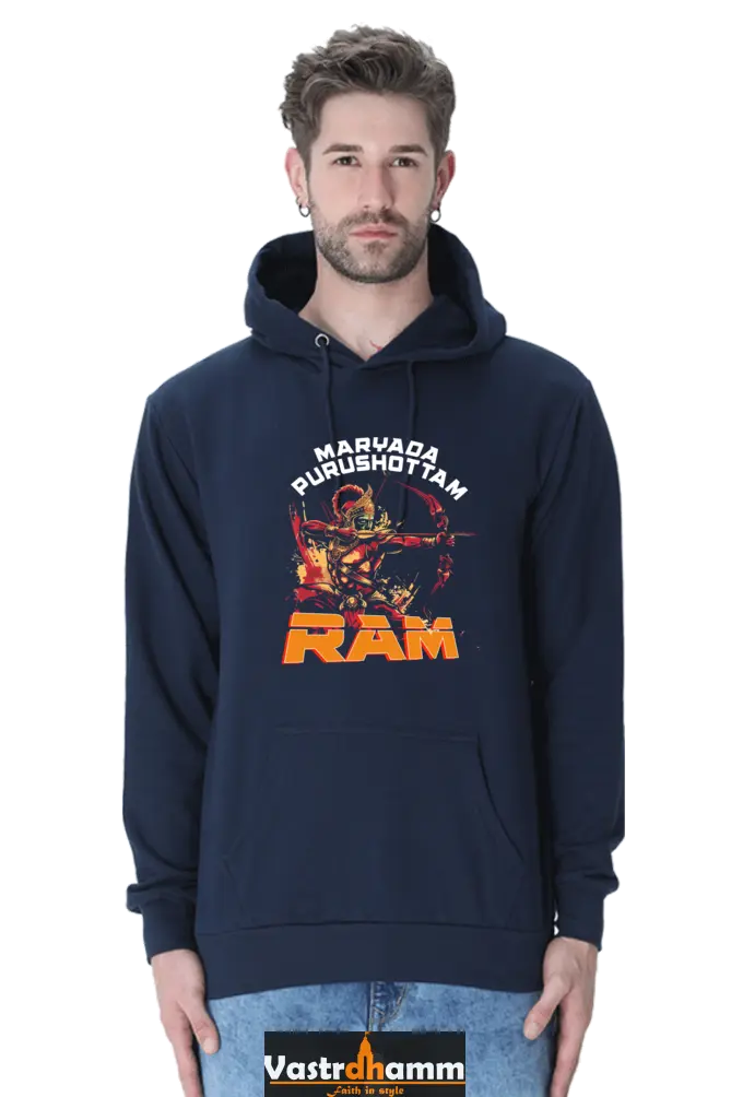 Ram Ji Divine Protector Hoodie Sweatshirt T-Shirts for Men Vastrdhamm