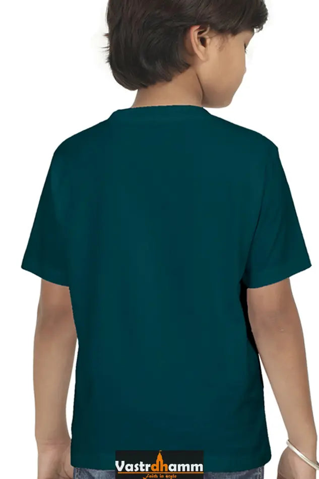 Ram Ji Divine Protector Round Neck Half Sleeve Classic T-Shirts for Boy Vastrdhamm