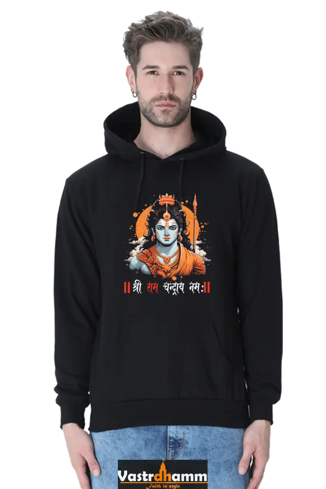 Ram Ji Divine Warrior Hoodie Sweatshirt T-Shirts for Men Vastrdhamm