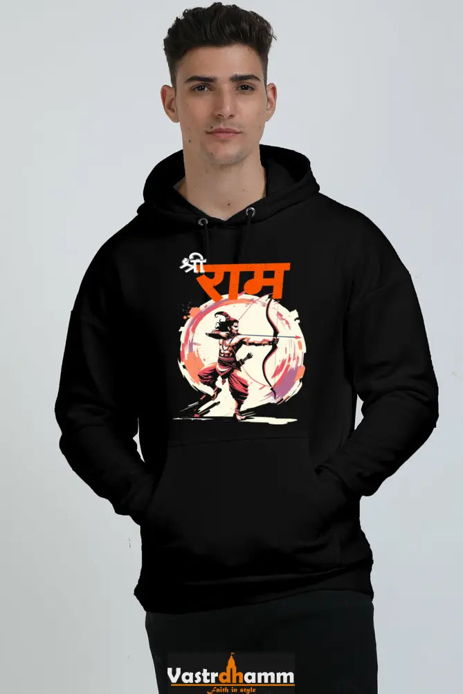 Ram Ji Eternal Dharma Oversized Hooded Sweatshirt T-Shirts for Men Vastrdhamm