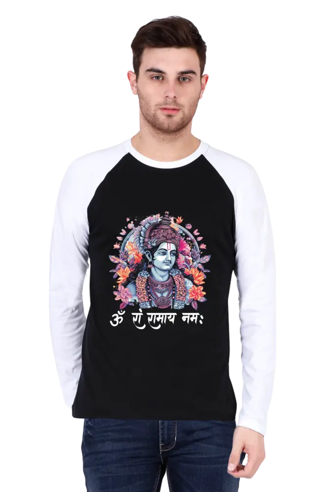 Ram Ji Righteous Path Raglan Full Sleeve T-Shirts for Men Vastrdhamm