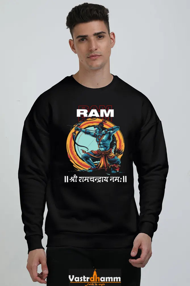 Ram Ji Victory Oversized Sweatshirt T-Shirts for Men Vastrdhamm