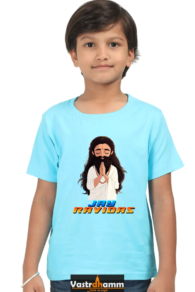 Ravidas Devotion Round Neck Half Sleeve Classic T-Shirts for Boy Vastrdhamm
