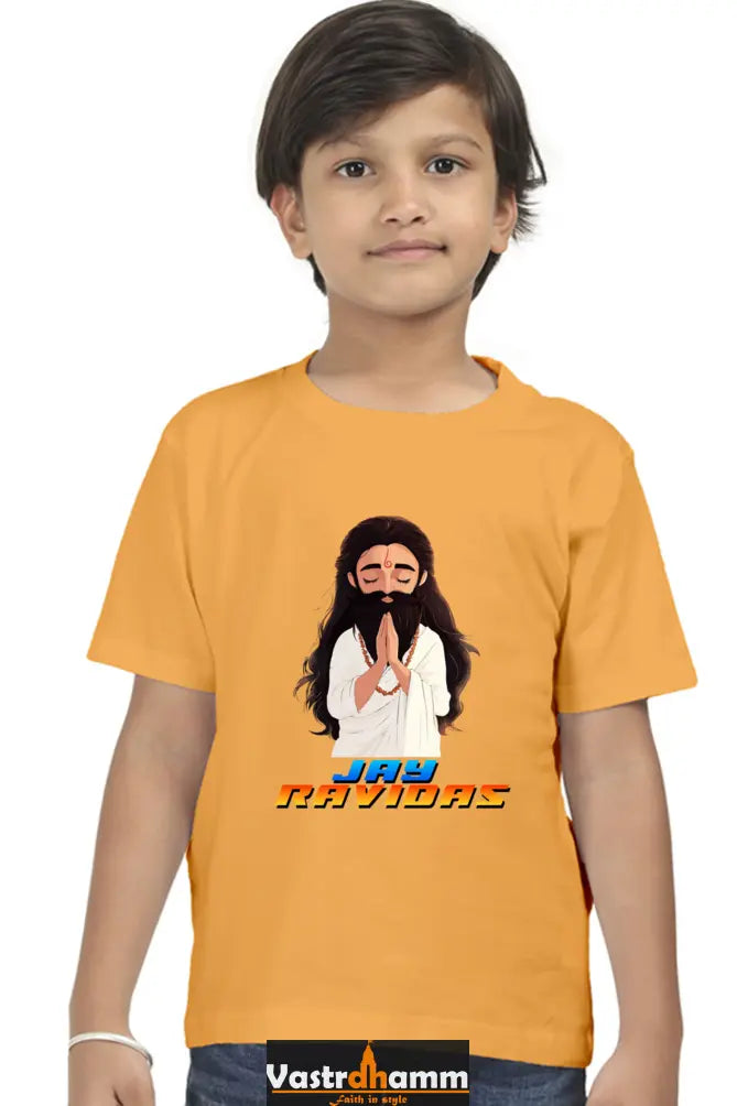 Ravidas Devotion Round Neck Half Sleeve Classic T-Shirts for Boy Vastrdhamm