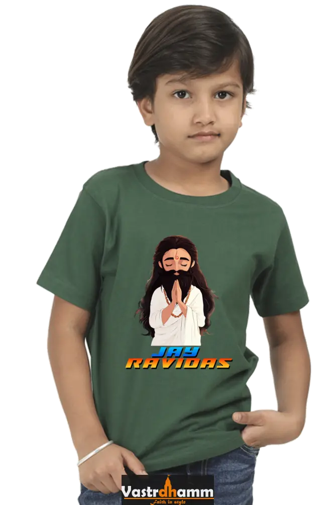 Ravidas Devotion Round Neck Half Sleeve Classic T-Shirts for Boy Vastrdhamm
