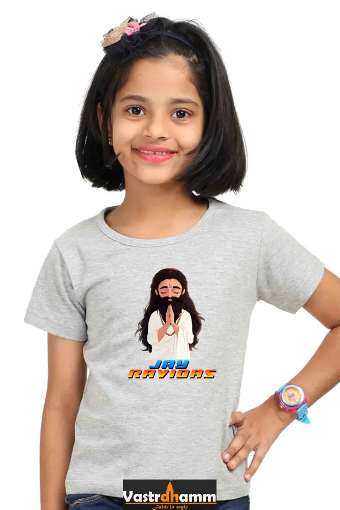 Ravidas Devotion Round Neck Half Sleeve Classic T-Shirts for Girl Vastrdhamm