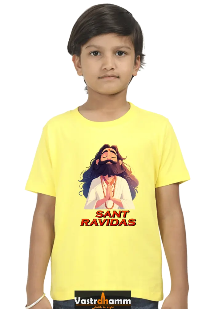 Ravidas Jayanti Spirit Round Neck Half Sleeve Classic T-Shirts for Boy Vastrdhamm