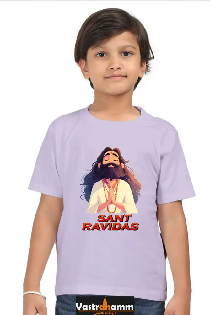 Ravidas Jayanti Spirit Round Neck Half Sleeve Classic T-Shirts for Boy Vastrdhamm