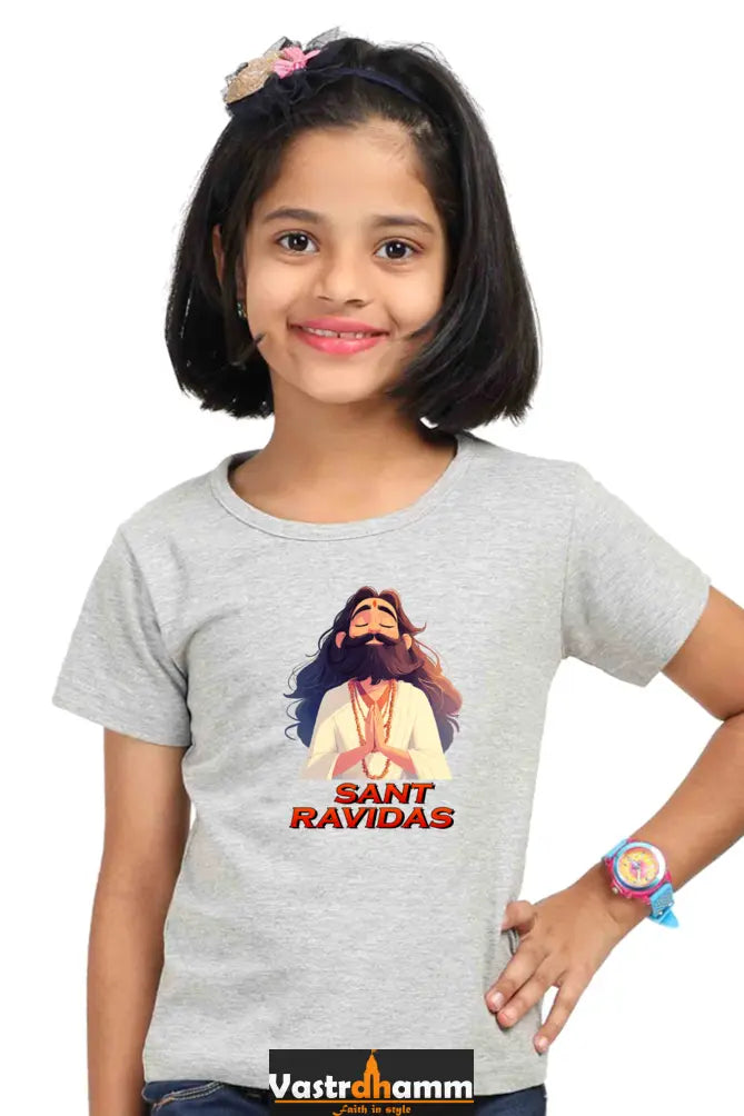 Ravidas Jayanti Spirit Round Neck Half Sleeve Classic T-Shirts for Girl Vastrdhamm