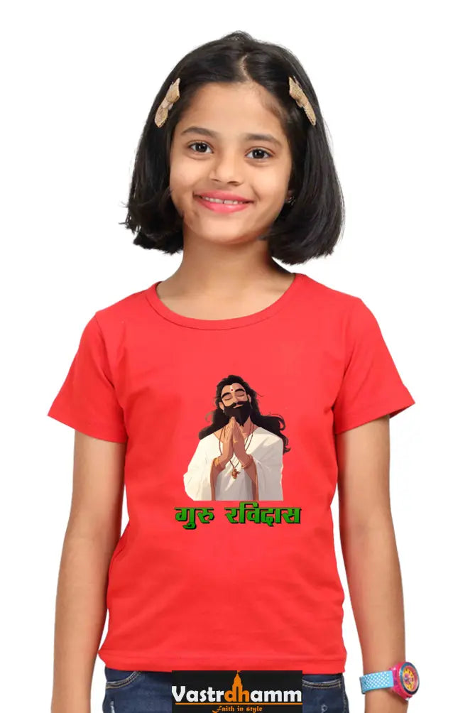 Ravidas Legacy Round Neck Half Sleeve Classic T-Shirts for Girl Vastrdhamm