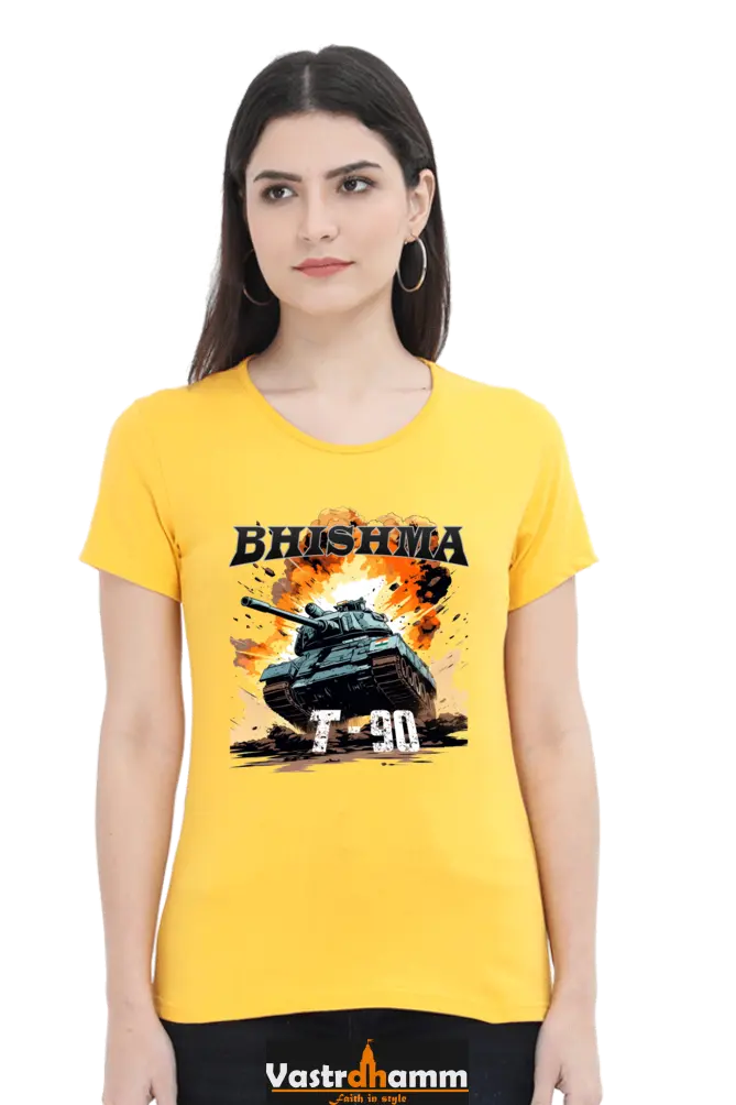 Republic Day Pride Round Neck Half Sleeve Classic T-Shirts for Womens Vastrdhamm