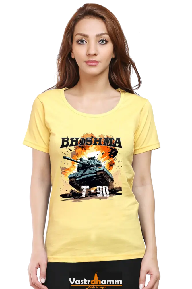 Republic Day Pride Round Neck Half Sleeve Classic T-Shirts for Womens Vastrdhamm