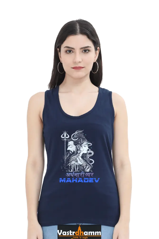 Shiv Ji Blessings Tank Top T-Shirts for Women Vastrdhamm