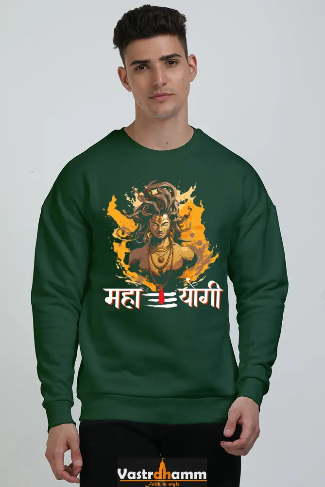 Shiv Ji Devotion Oversized Sweatshirt T-Shirts for Men Vastrdhamm