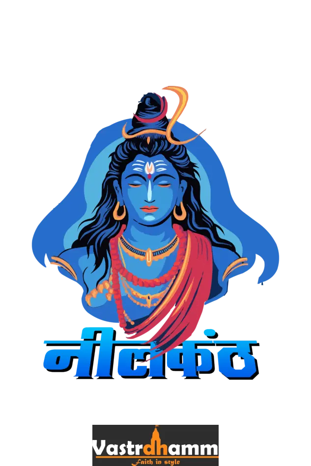Shiv Ji Devotion Round Neck Half Sleeve Classic T-Shirts for Girl Vastrdhamm