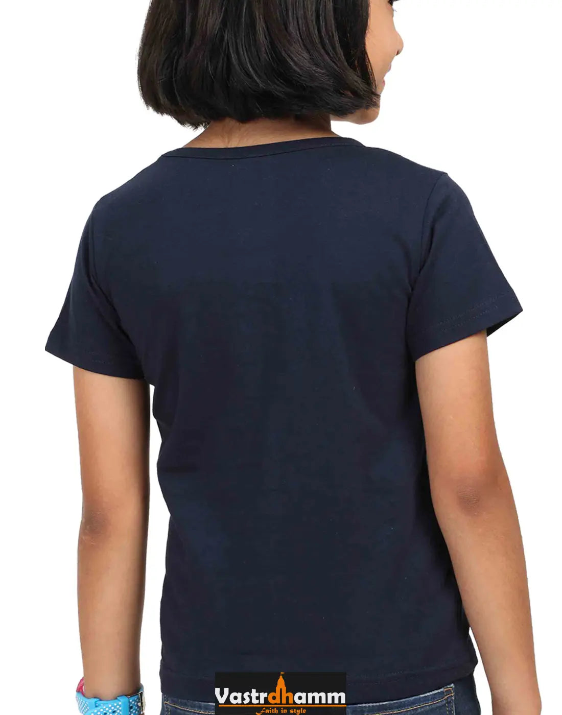 Shiv Ji Devotion Round Neck Half Sleeve Classic T-Shirts for Girl Vastrdhamm