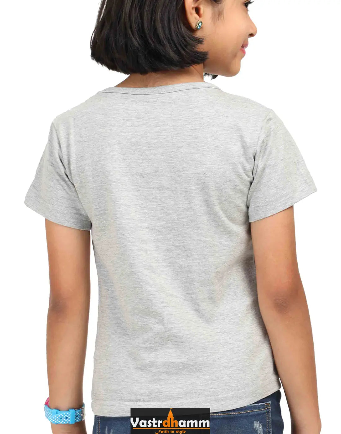 Shiv Ji Devotion Round Neck Half Sleeve Classic T-Shirts for Girl Vastrdhamm