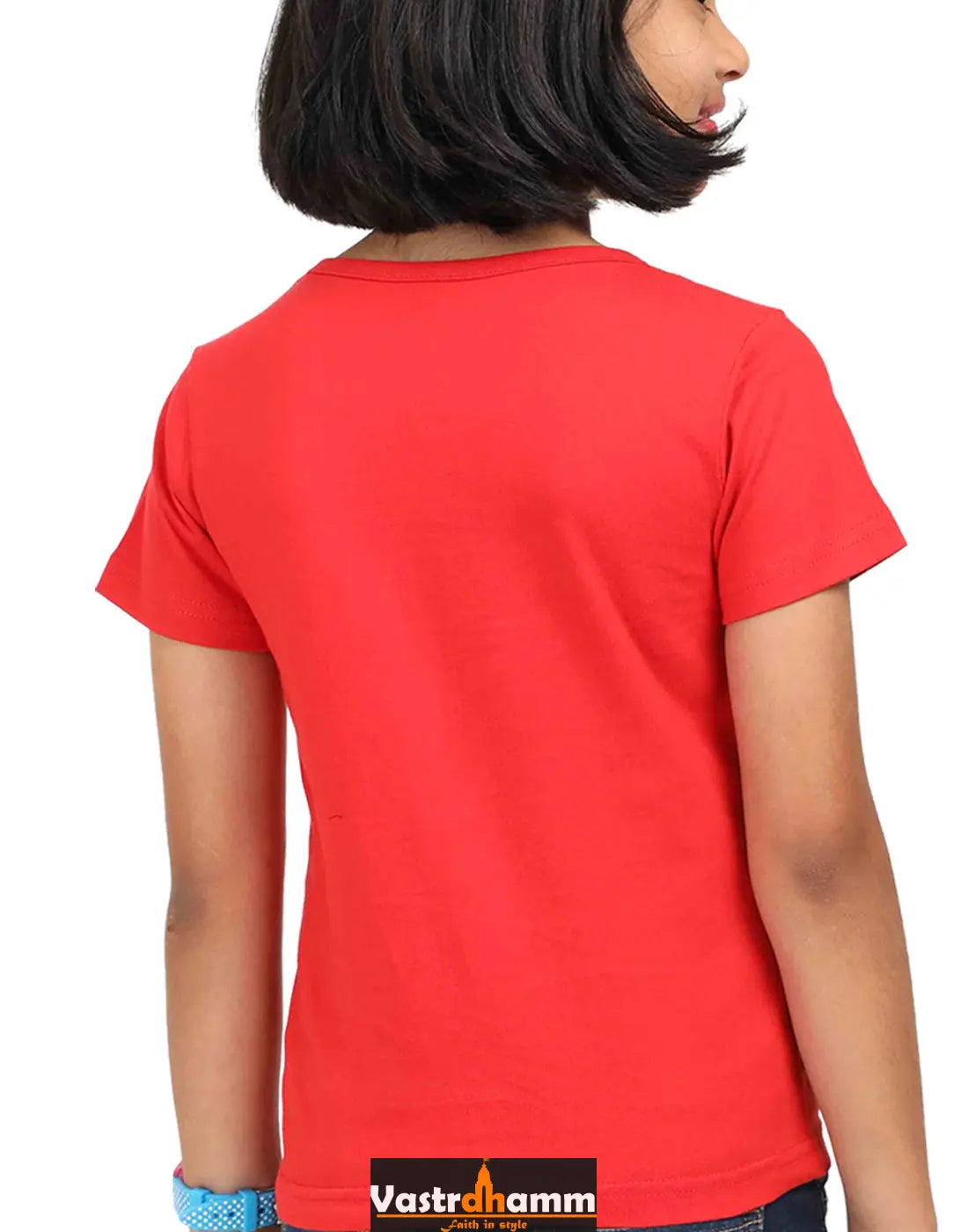 Shiv Ji Divine Power Round Neck Half Sleeve Classic T-Shirts for Girl Vastrdhamm