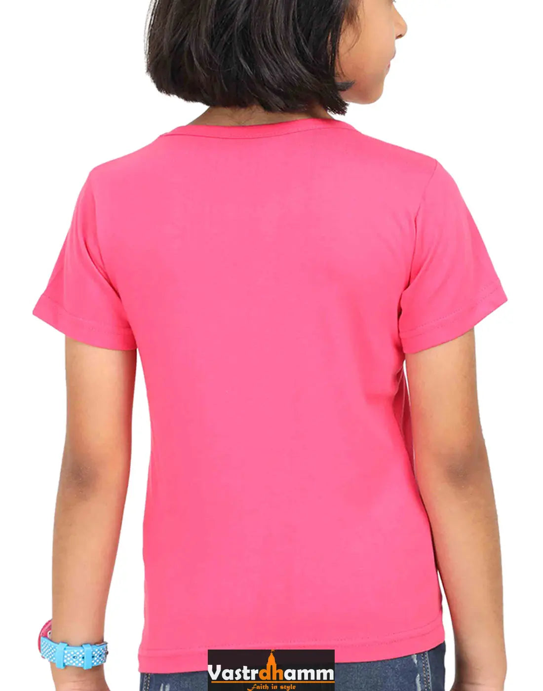 Shiv Ji Divine Power Round Neck Half Sleeve Classic T-Shirts for Girl Vastrdhamm