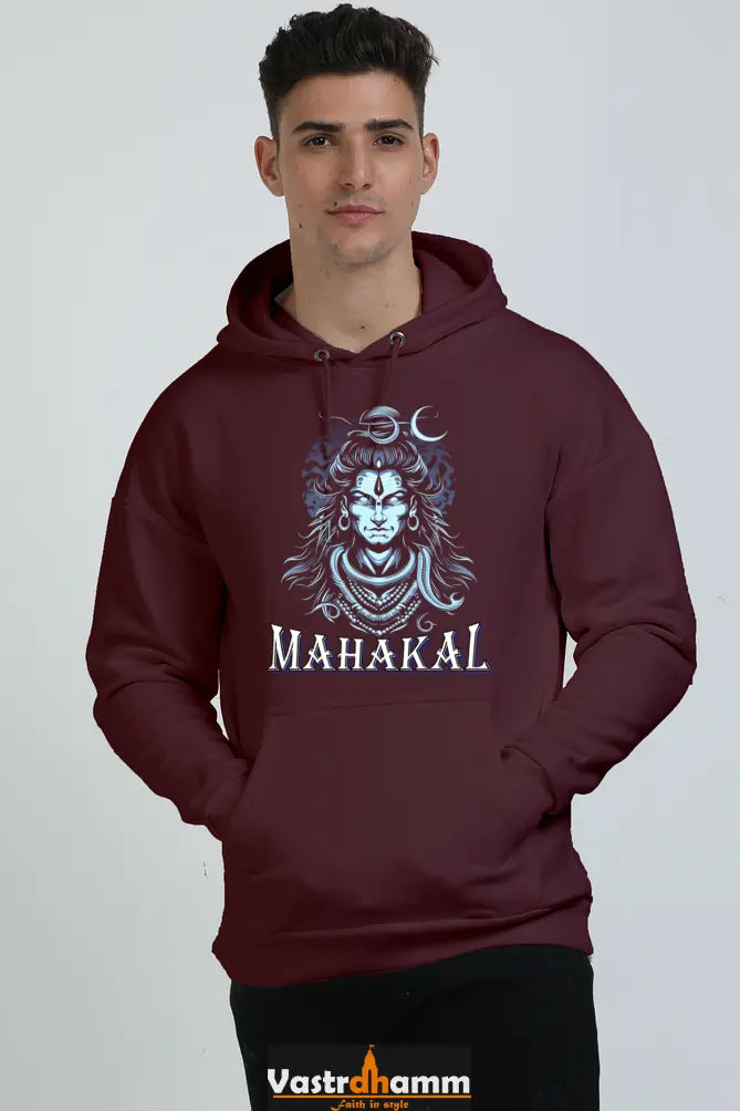 Shiv Ji Eternal Oversized Hooded Sweatshirt T-Shirts for Men Vastrdhamm