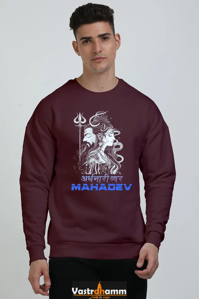 Shiv Ji Eternal Oversized Sweatshirt T-Shirts for Men Vastrdhamm
