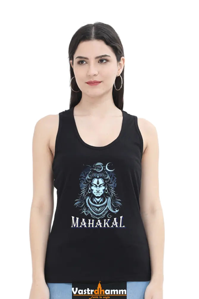 Shiv Ji Eternal Tank Top T-Shirts for Women Vastrdhamm